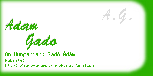 adam gado business card