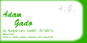 adam gado business card